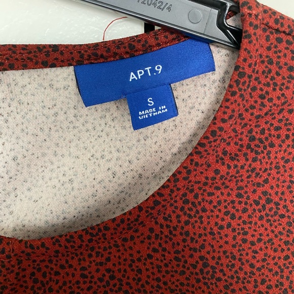 Womens Apt 9 Dress; Red w/Black Specks; Size Small; NEW WITH TAGS - NEVER WORN - Picture 5 of 6